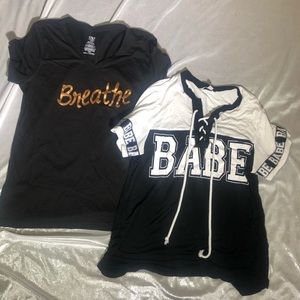 Shirts 2 x 9$.almost new -both of them fits like M